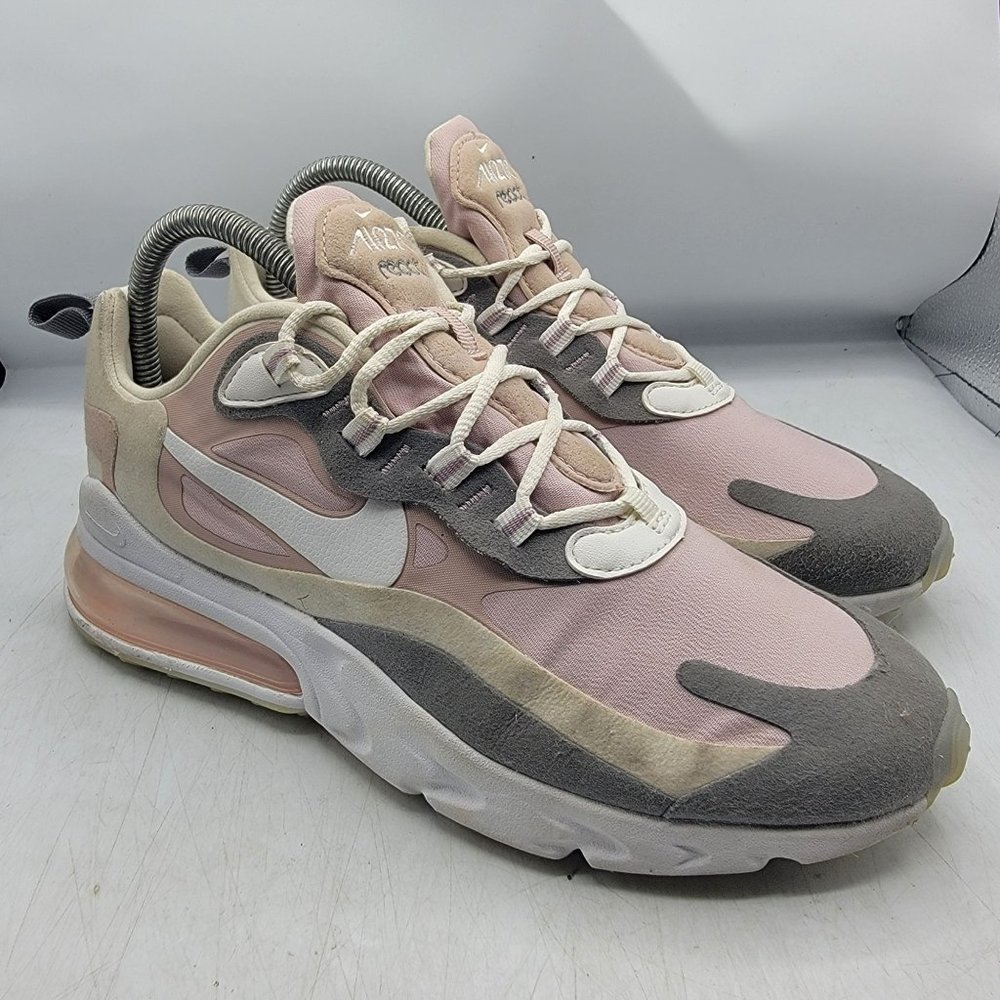 Nike Air Max 270 React Womens 7.5 Plum Chalk White Pink Women Shoes CI3899-500